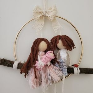 Macrame wall hangign👨‍👩‍👧